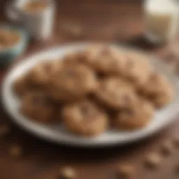 Delicious array of lactation cookies arranged on a plate