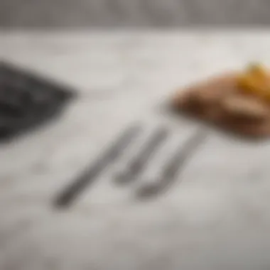 Comparison of top brands of portable cutlery sets on a marble background.