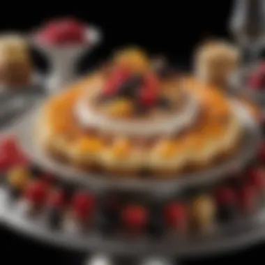 Decadent Desserts: A Feast for the Senses A lavish dessert platter with an artistic arrangement of sweets and garnishes