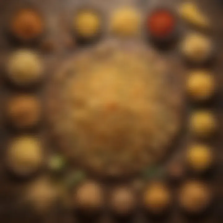 Various types of whole grain pasta arranged on a wooden table