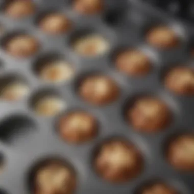 Detailed view of muffin tin durability and design