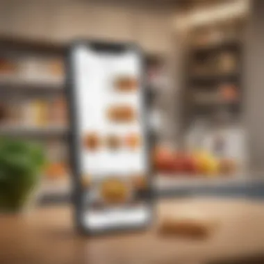 Streamlined Meal Planning Solutions Interactive user interface showcasing meal planning features of a grocery app