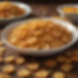 A bowl filled with crispy golden frozen shredded hash browns ready for a meal.