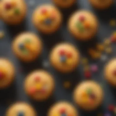 Innovative cornbread muffins adorned with colorful toppings