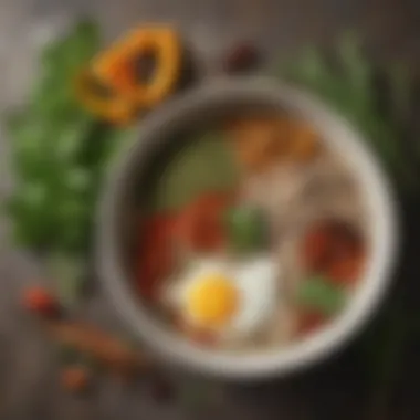 The Essence of Ranch: A Flavorful Medley A vibrant bowl of ranch seasoning surrounded by fresh herbs and spices.