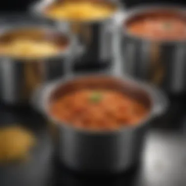 Comparison of materials used in spaghetti pots