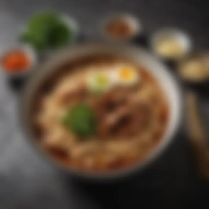The essential ingredients used in soy sauce ramen
