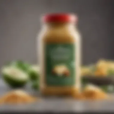 Eco-Friendly Packaging for Vegan Parmesan Cheese Eco-friendly packaging of vegan cheese products