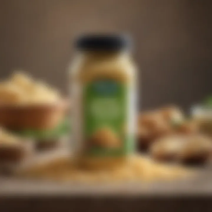 Nutritional information of different vegan parmesan brands