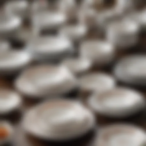 Elegant assortment of vintage Corelle dinnerware showcasing various patterns