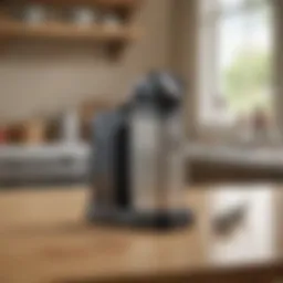 Electric can opener displayed on a kitchen counter
