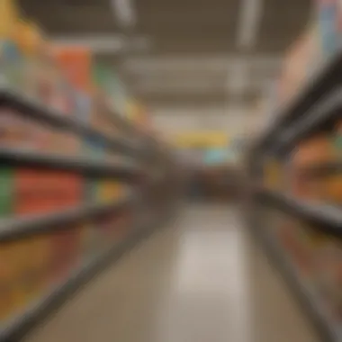 Aisles filled with a diverse selection of products catering to families and individuals.