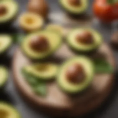 Avocado slices showcasing healthy fats