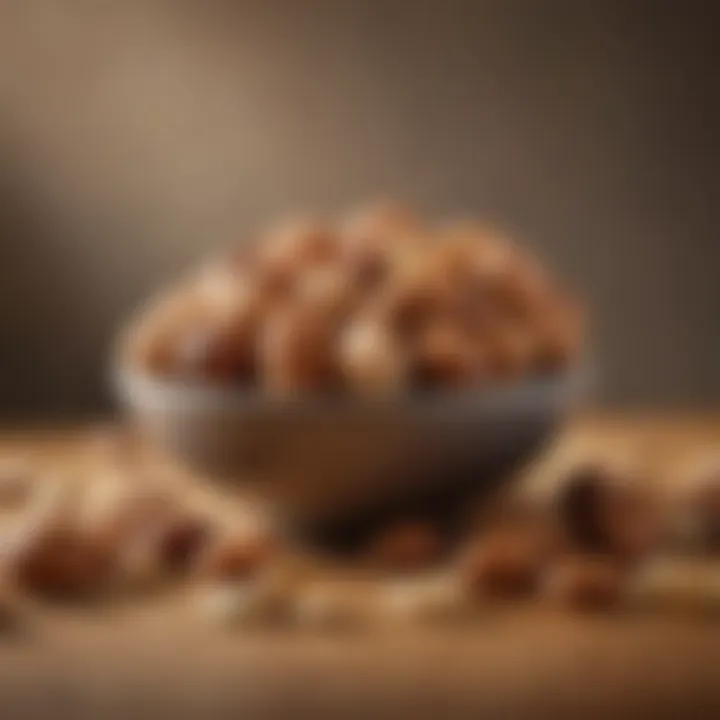 A selection of nuts known for promoting cardiovascular wellness.