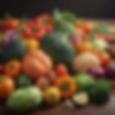 A colorful array of vegetables packed with vital nutrients.