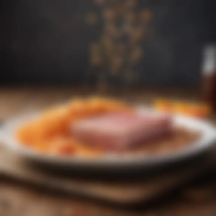 A thoughtfully arranged plate of lean proteins.
