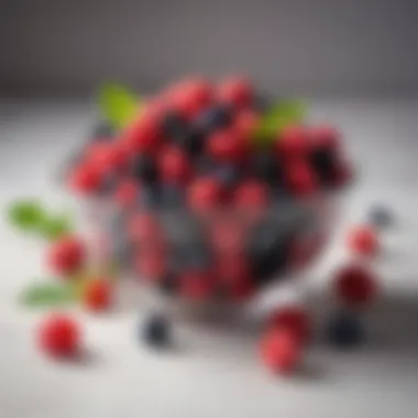 Berries: Nutritional Gems for Digestion A bowl filled with fresh berries, highlighting their vibrant colors