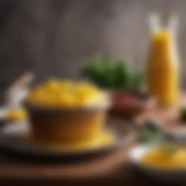 Ghee in Modern Gastronomy: Flavorful and Versatile A vibrant dish showcasing ghee used in a modern recipe