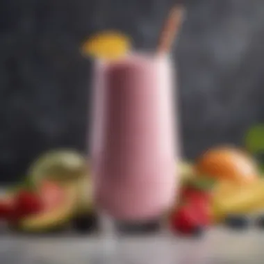 An enticing gluten-free dairy-free smoothie with a rich blend of fruits