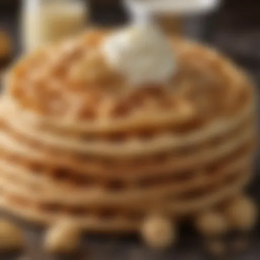 A close-up of gluten-free waffle cone mix ingredients including flours and natural sweeteners.
