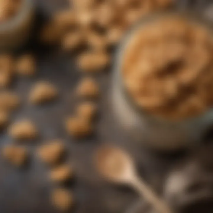 A jar of gluten-free waffle cone mix with a wooden spoon beside it, emphasizing its versatility in baking.