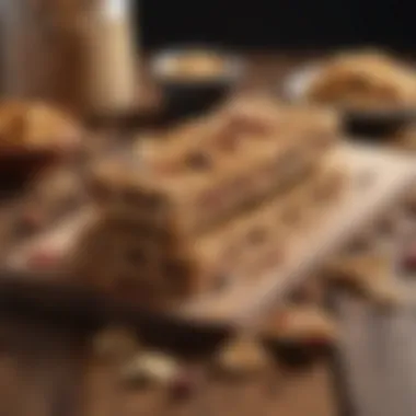 An inviting arrangement of wholesome granola bars on a wooden table