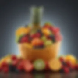 Colorful array of fruits for healthy snacking