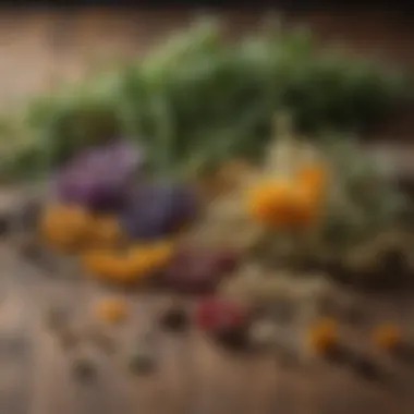 A close-up of vibrant dried herbs ready for infusion