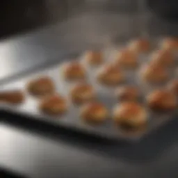 A high-temperature baking sheet with an even heat distribution.