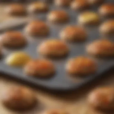 Close-up of a high-temp baking sheet showcasing its material composition.