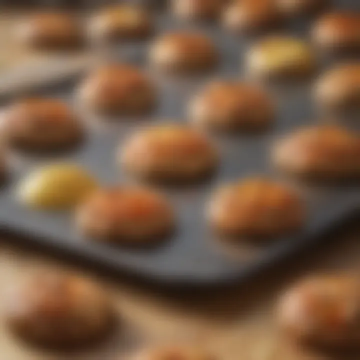 Close-up of a high-temp baking sheet showcasing its material composition.