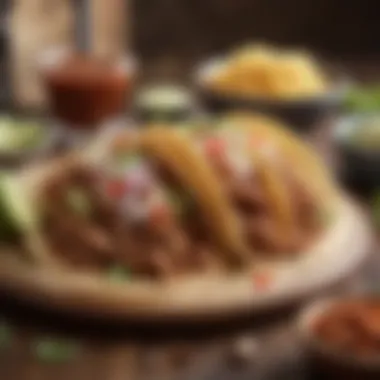 Pulled Pork Tacos for a Flavorful Meal A tasty platter of pulled pork tacos