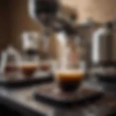 Brewing Techniques An array of coffee brewing devices, highlighting various methods to achieve the perfect brew