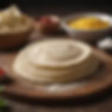 Quality Ingredients for Flour Tortillas A selection of high-quality flour and other ingredients for tortilla making.