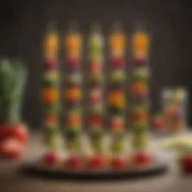 Creative Fruit and Vegetable Skewers Creative fruit and vegetable skewers for kids