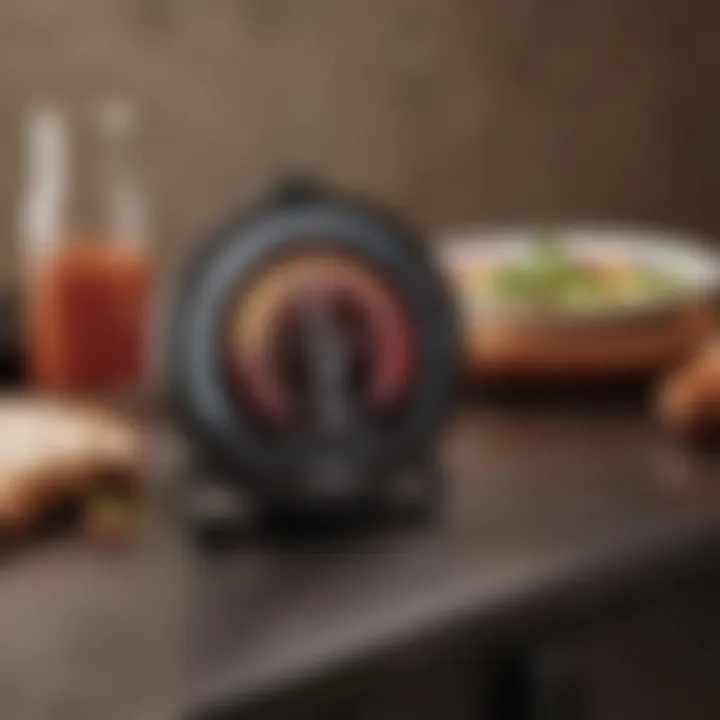 User-friendly interface of Kamado Joe Bluetooth thermometer