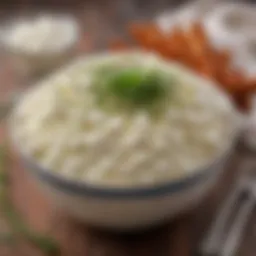 Creamy cottage cheese bowl with herbs and spices