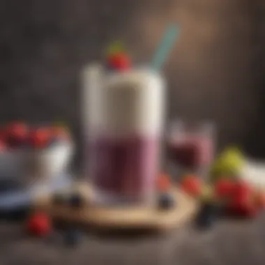 Keto Smoothie with Cottage Cheese and Berries Keto-friendly smoothie with cottage cheese and berries