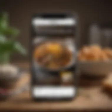 User-Friendly Recipe Application Interface Screenshot of a recipe app interface
