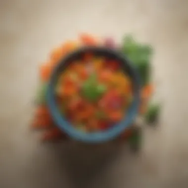Fresh Ingredients for Simple Dishes A vibrant bowl of fresh vegetables showcasing simplicity and flavor.
