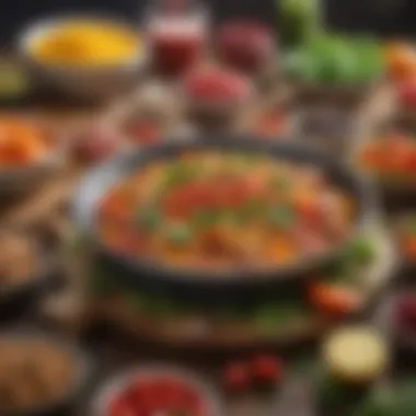 Vibrant Meal Inspirations Fresh ingredients for a colorful low calorie meal