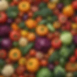 A colorful array of fresh vegetables highlighting low sodium options