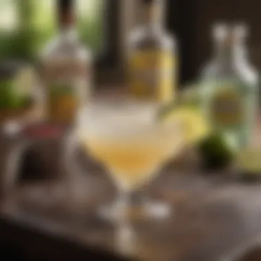 Crafting the Perfect Homemade Margarita An inviting setting featuring a perfectly crafted homemade margarita.
