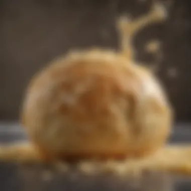 Butter melting into biscuit dough for enhanced flavor