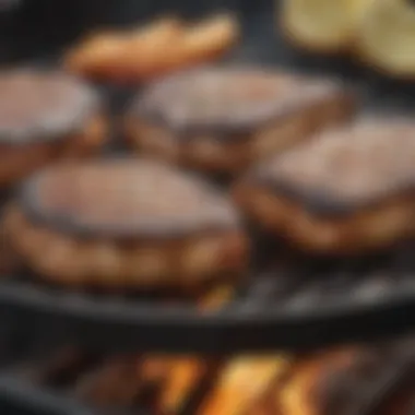 Perfectly Grilled Creations Beautifully grilled food showcasing perfect char marks