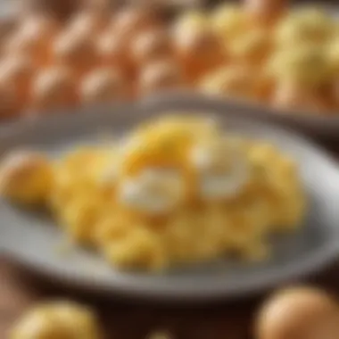 Fluffy Scrambled Eggs Delicious fluffy scrambled eggs made in a microwave
