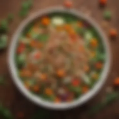 Nutrient-Packed Legume Salad A vibrant salad featuring various legumes, fresh vegetables, and herbs