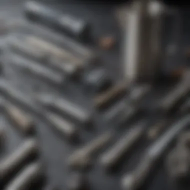 Essential Piping Tools and Tips A variety of piping tips and tools used for cake decoration