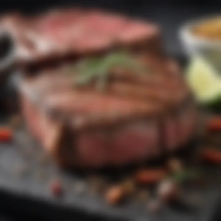 Seasoning and marinating steak with keto-friendly ingredients