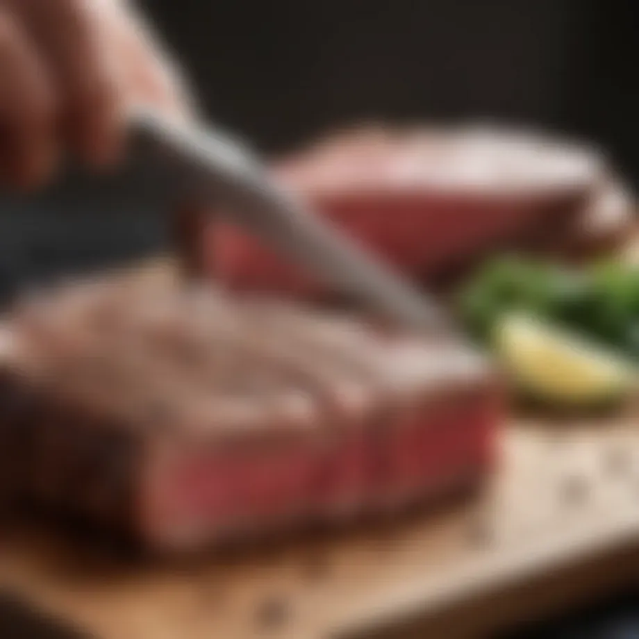 Selection of premium cuts of steak for a keto diet